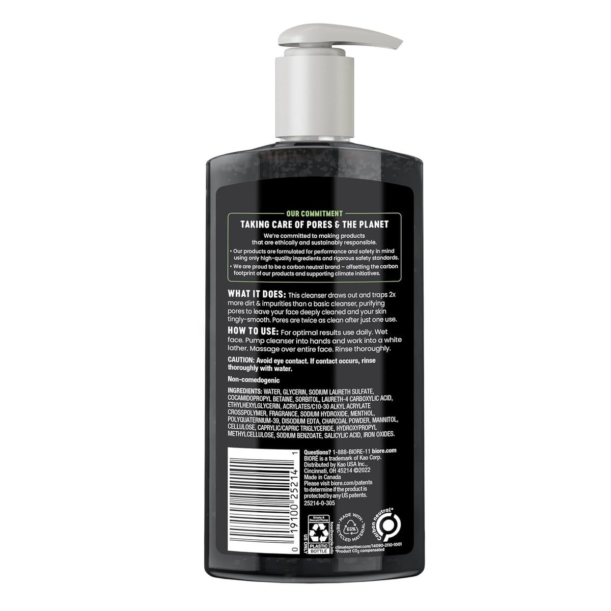 Biore Deep Pore Charcoal Face Wash Daily Facial Cleanser