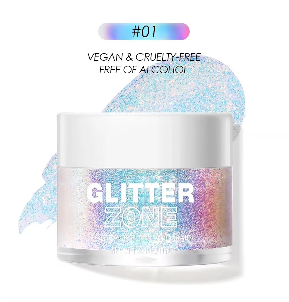 Instant Glue-Free Glitter Gel