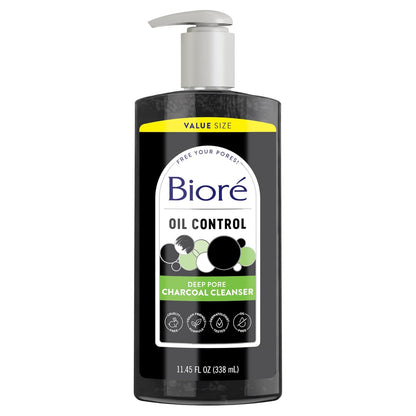 Biore Deep Pore Charcoal Face Wash Daily Facial Cleanser