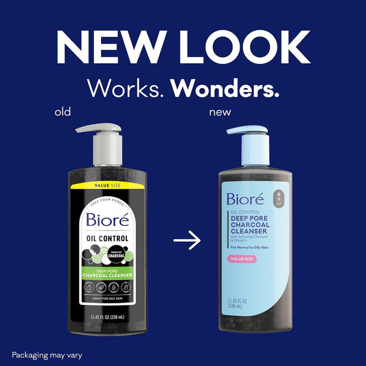 Biore Deep Pore Charcoal Face Wash Daily Facial Cleanser