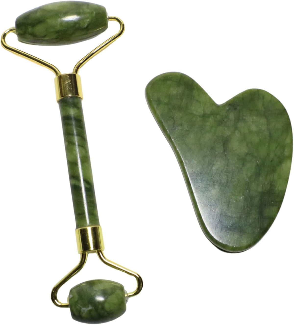 Face Roller & Gua Sha Set Jade Face Roller for Skin Care